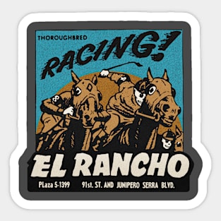 Vintage Horse Racetrack Sticker